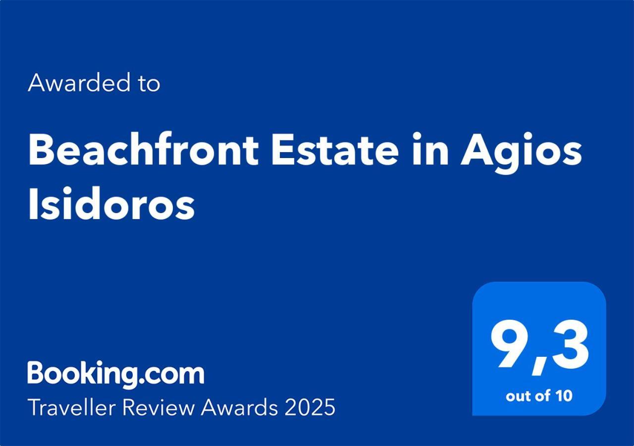 Beachfront Estate In Agios Isidoros Plomari Exterior photo